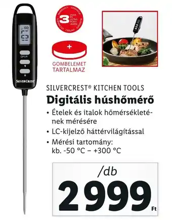Lidl SILVERCREST KITCHEN TOOLS Digitális húshőmérő 1 db ajánlat