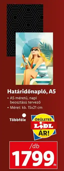 Lidl Határidőnapló, A5 1db ajánlat
