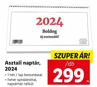 Lidl Asztali naptár, 2024 1 db ajánlat