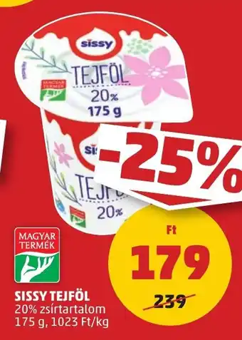 PENNY SISSY TEJFÖL 175 g ajánlat