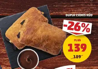 PENNY DUPLA CSOKIS RÚD 1 db ajánlat