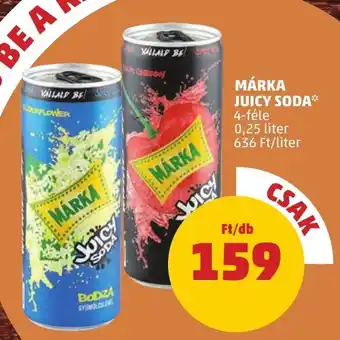PENNY MÁRKA JUICY SODA 0,25 l ajánlat