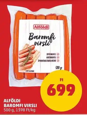 PENNY ALFÖLDI BAROMFI VIRSLI 500 g ajánlat