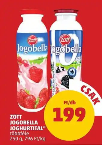 PENNY ZOTT JOGOBELLA JOGHURTITAL 250 g ajánlat