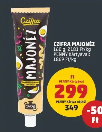 PENNY CZIFRA MAJONÉZ 160 g ajánlat