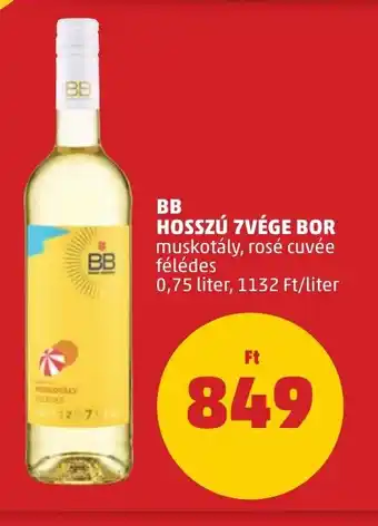 BB HOSSZÚ 7VÉGE BOR 0,75 l