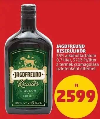 PENNY JAGDFREUND KESERŰLIKŐR 0,7 l ajánlat