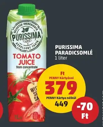 PENNY PURISSIMA PARADICSOMLÉ 1 l ajánlat