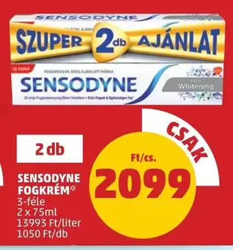 PENNY SENSODYNE FOGKRÉM 2 x 75 ml ajánlat