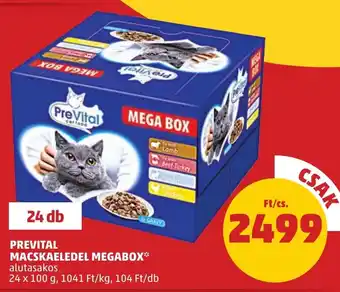 PENNY PREVITAL MACSKAELEDEL MEGABOX 24 x 100 g ajánlat