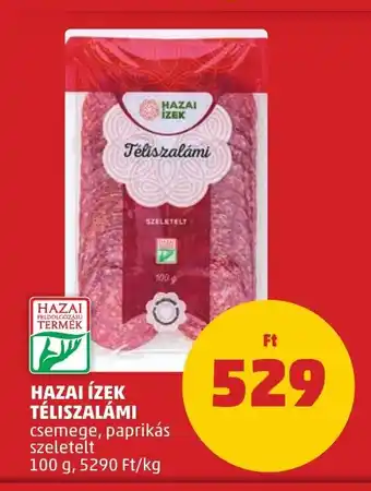 PENNY HAZAI ÍZEK TÉLISZALÁMI 100 g ajánlat