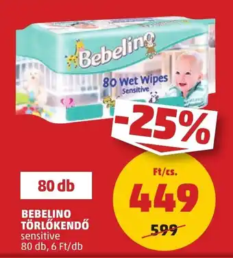 BEBELINO TÖRLŐKENDŐ 80 db
