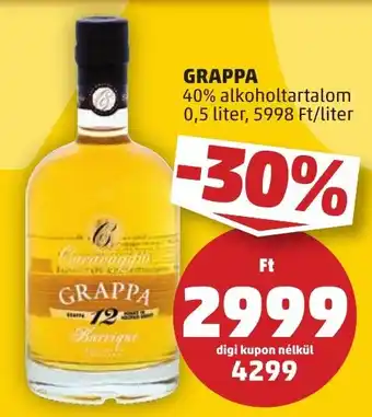 PENNY GRAPPA 0,5 l ajánlat