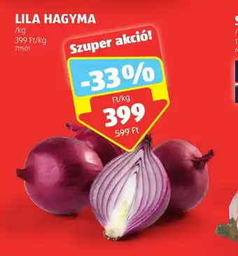 ALDI LILA HAGYMA 1 kg ajánlat