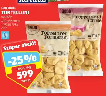 ALDI GOOD CHOICE TORTELLONI 400 g ajánlat