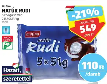 MILFINA NATÚR RUDI 5 x 51 g