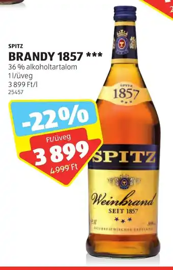 ALDI SPITZ BRANDY 1857 1 l ajánlat