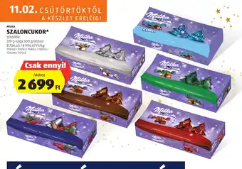 ALDI MILKA SZALONCUKOR 310 / 300 g ajánlat