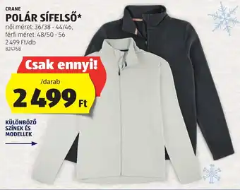 ALDI CRANE POLÁR SÍFELSŐ női méret: 36/38-44/46, férfi méret: 48/50-56 ajánlat