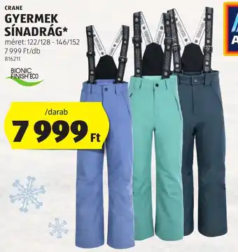 CRANE GYERMEK SÍNADRÁG meret 122/128-146/152