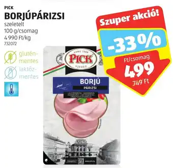 ALDI PICK BORJÚPÁRIZSI 100g ajánlat