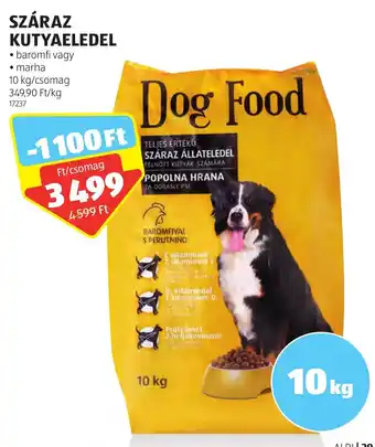ALDI SZÁRAZ KUTYAELEDEL 10kg ajánlat