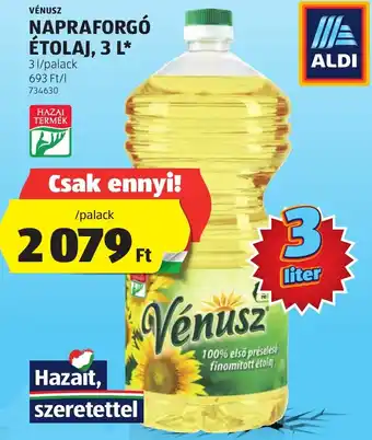 VÉNUSZ NAPRAFORGÓ ÉTOLAJ, 3 L