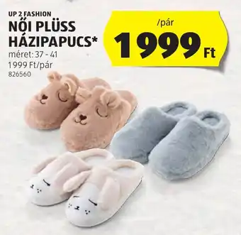 ALDI UP 2 FASHION NŐI PLÜSS HÁZIPAPUCS 1 pár ajánlat