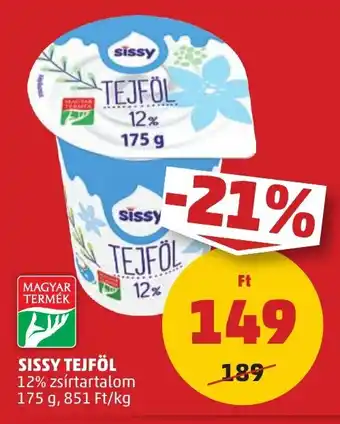 PENNY SISSY TEJFÖL 175 g ajánlat