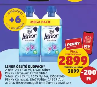 PENNY LENOR ÖBLÍTŐ DUOPACK 2 x 1230 ml / 2 x 925 ml ajánlat