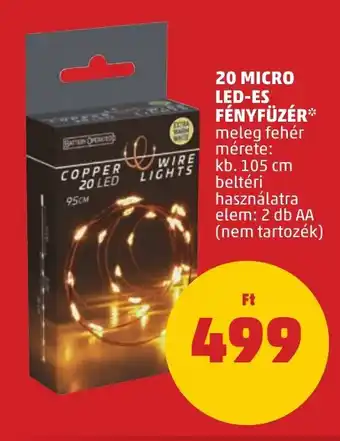 PENNY 20 MICRO LED-ES FÉNYFÜZÉR 2 db ajánlat