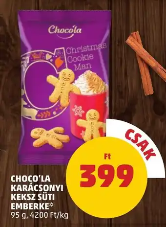 PENNY CHOCO'LA KARÁCSONYI KEKSZ SÜTI EMBERKE 95 g ajánlat
