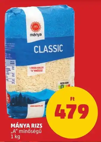 PENNY MÁNYA RIZS 1 kg ajánlat