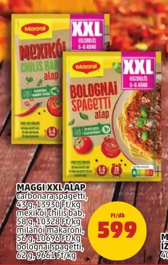 PENNY MAGGI XXL ALAP 43 - 62 g ajánlat