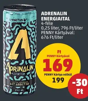 PENNY ADRENALIN ENERGIAITAL 0,25 l ajánlat