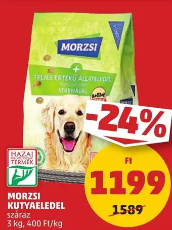 PENNY MORZSI KUTYAELEDEL 3 kg ajánlat