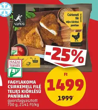 PENNY FAGYLAKOMA CSIRKEMELL FILÉ 700 g ajánlat