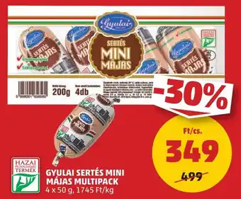 PENNY GYULAI SERTÉS MINI MÁJAS MULTIPACK 4 x 50 g ajánlat