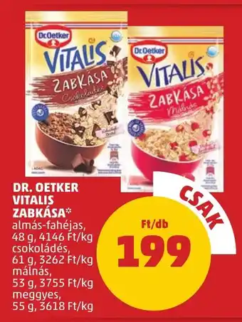 PENNY DR. OETKER VITALIS ZABKÁSA 48 - 61 g ajánlat