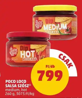 PENNY POCO LOCO SALSA SZÓSZ 260 g ajánlat