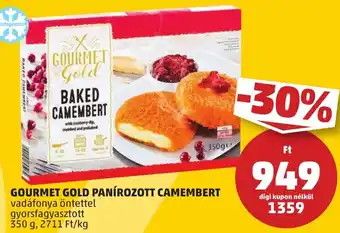 PENNY GOURMET GOLD PANÍROZOTT CAMEMBERT 350 g ajánlat