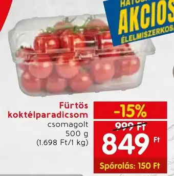 Spar Fürtös koktélparadicsom 500 g ajánlat
