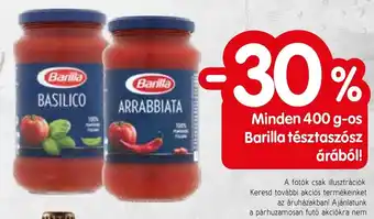 Spar Minden 400 g-os Barilla tésztaszósz árából! ajánlat