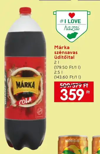 Spar Márka szénsavas üdítőital 2 / 2,5 l ajánlat