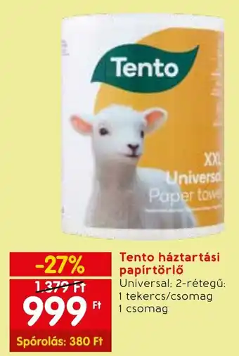 Spar Tento háztartási papírtörlő 1 tekercs ajánlat