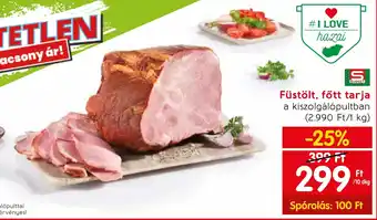 Spar Füstölt, főtt tarja 10 dkg ajánlat