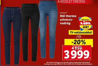 Lidl Női thermo sztreccs nadrág ajánlat