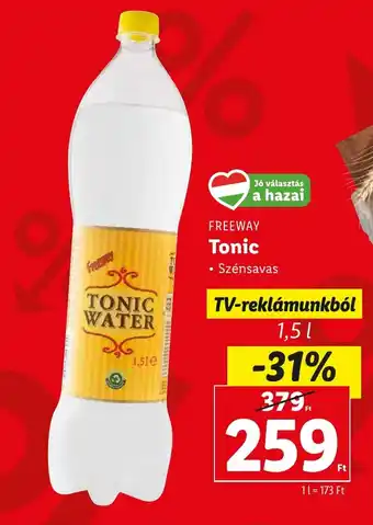 Lidl FREEWAY Tonic 1,5l ajánlat