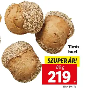 Lidl Túrós buci 89g ajánlat