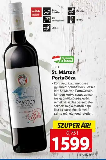 BOCK St Márton PortaGéza 0,75l